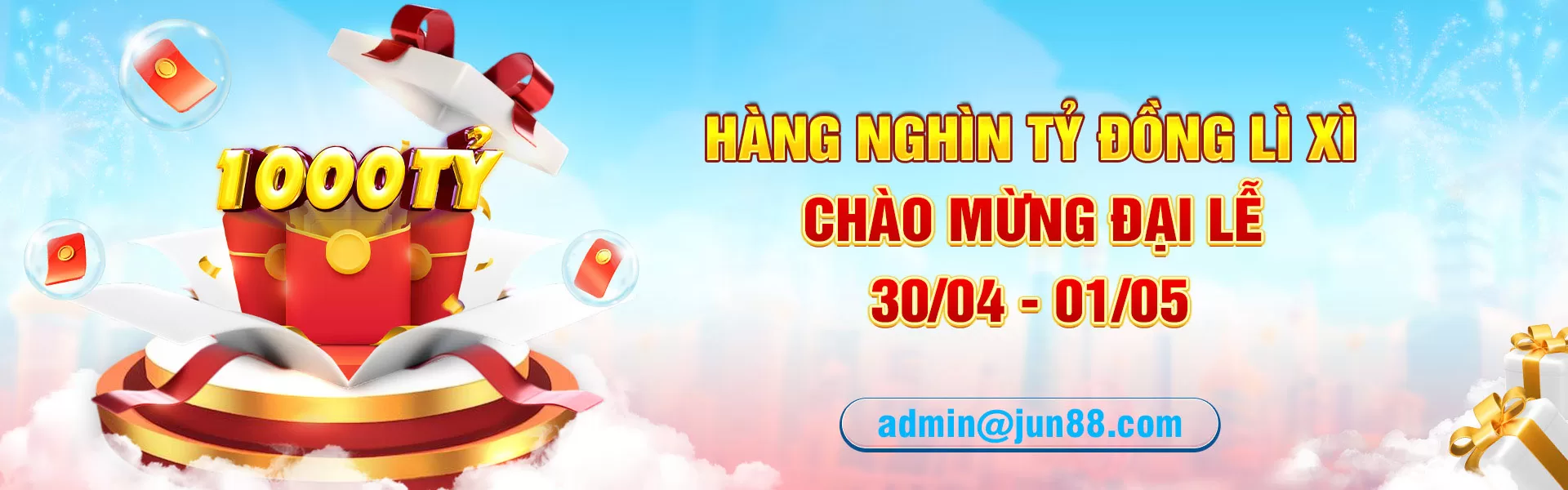 Jun88 Ra Mắt Chương Trình Chào Mừng Đại Lễ 30/04-01/05 Cơ Hội Kết Nối Cộng Đồng